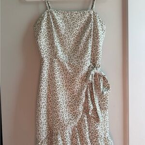 Leopard Print Wrap Dress